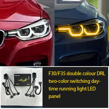 For BMW 3 Series F30 F35 Dual Color Drl RGB Yellow White Panel