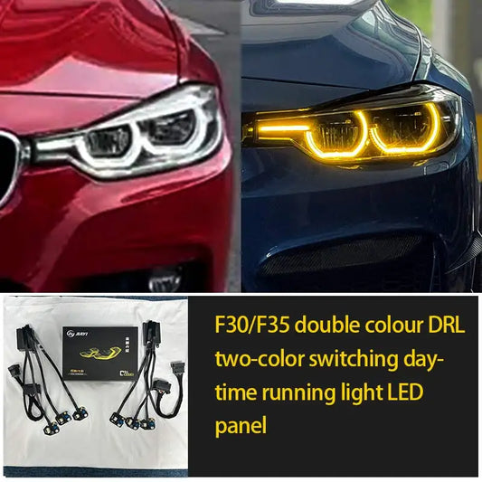 For BMW 3 Series F30 F35 Dual Color Drl RGB Yellow White Panel