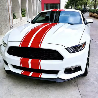 For Diy Auto Hoods Stripe Decals Waterproof Stickers Durable