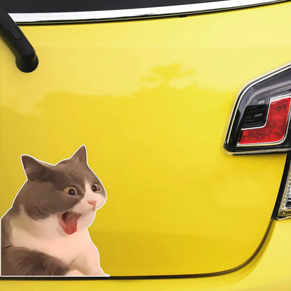 Fun Funny Creative Stickers Cat Pattern Body Decal Windshield