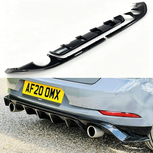 For VW Golf 7 7.5 MK7 3PCS Tcr Rear Bumper Diffuser Splitter 7.5