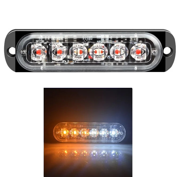 Waterproof 6leds Strobe Fixed Flash 12V 24V