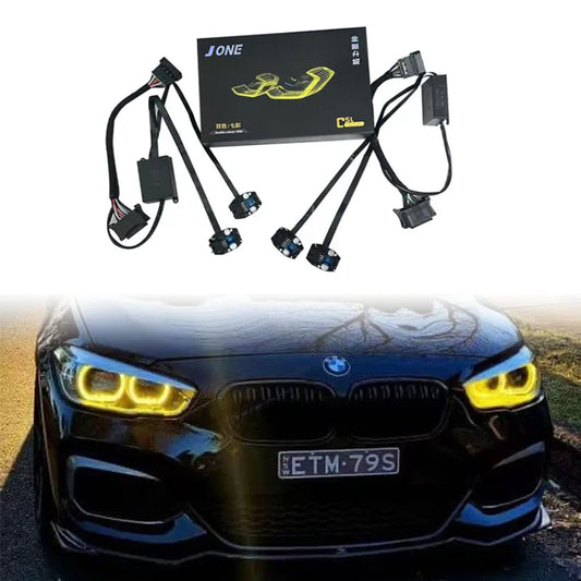 For BMW 1 Series F20 F21 Dual Color Drl Yellow Strobe White