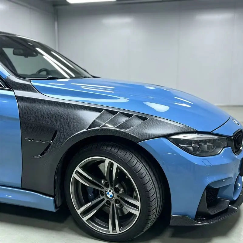 For BMW F80 M3 F82 F83 Carbon Fiber Open Hole Fender Side Vent