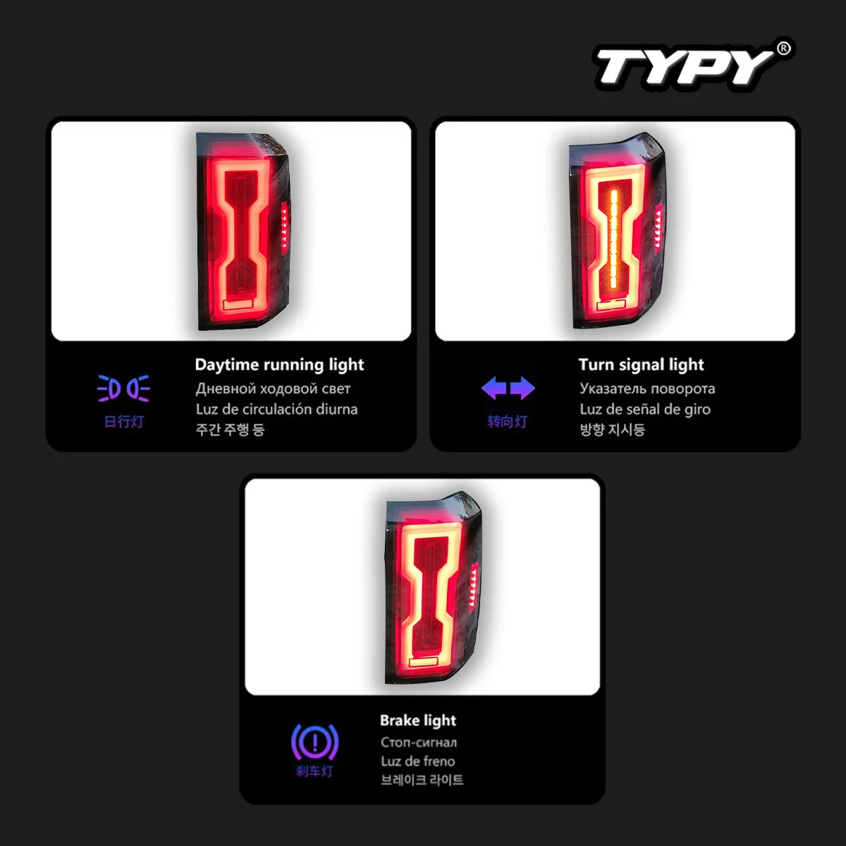 For Jeep Patriot Tail Lights 2008-2017 Typy Upgrade Modified Drl