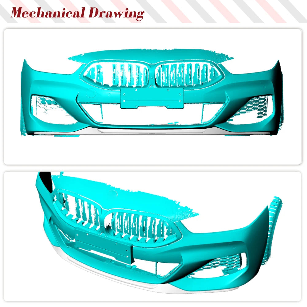 For BMW 8 Series G14 G15 Front Bumper Lip Spoiler Splitters G16