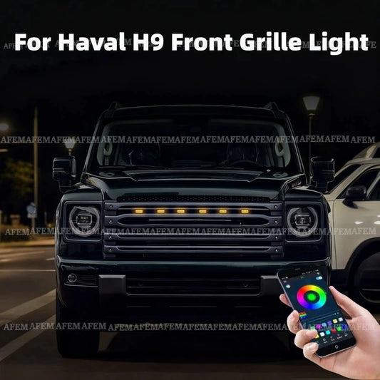 For Haval H9 Front Grille Daytime Running Wheel Eyebrow 12V