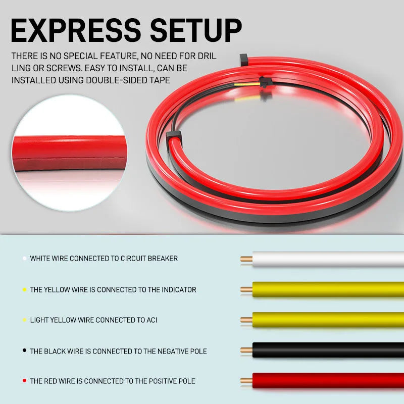 Position Brake multi-mode Warning Tail Turn Signal Strips Mount