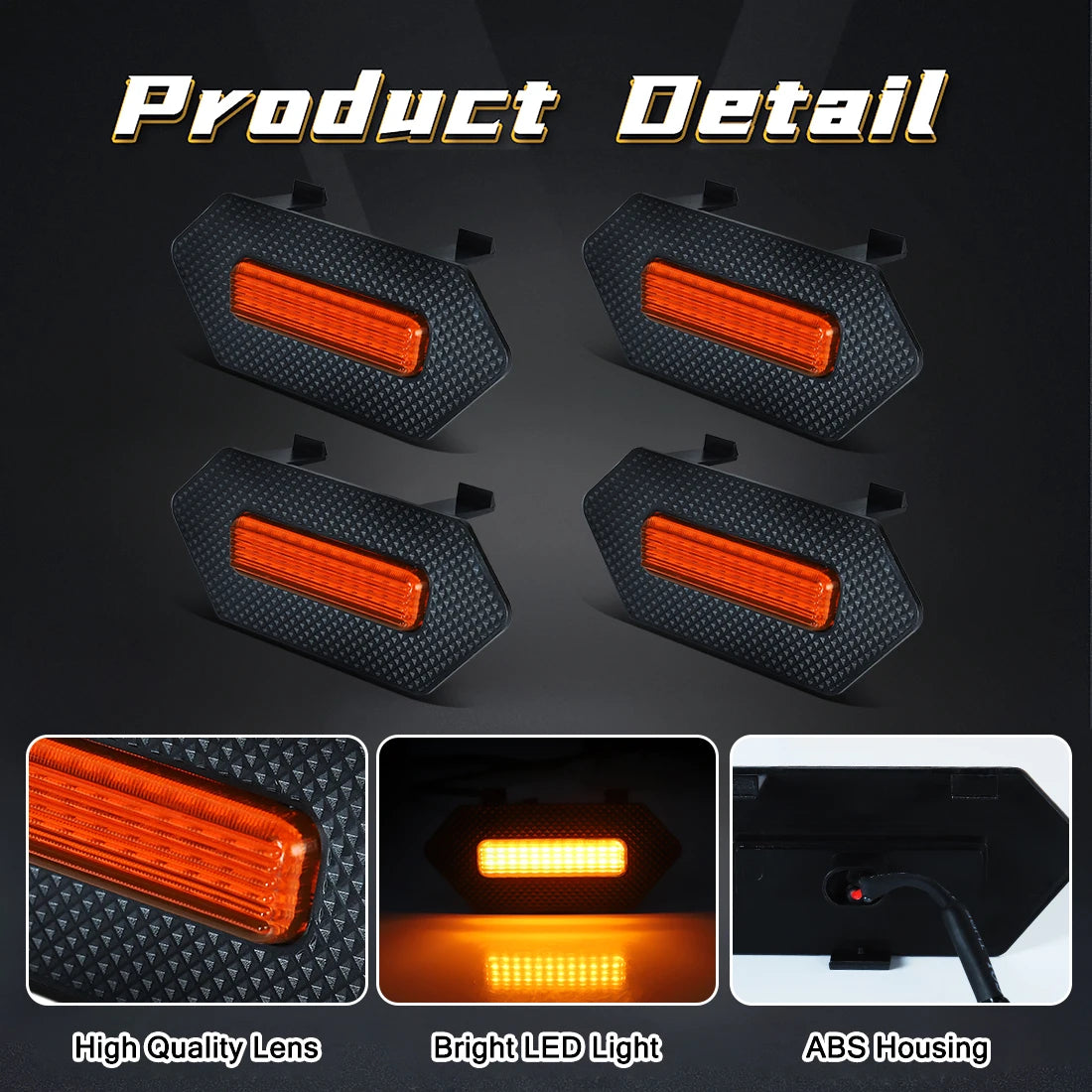 For 2025 Toyota 4Runner Trd Pro Front Grille Warning Lamps