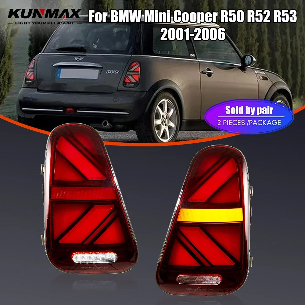 For BMW MINI Cooper R50 R52 Pair Tail R53 2001-2006 Drl Reverse