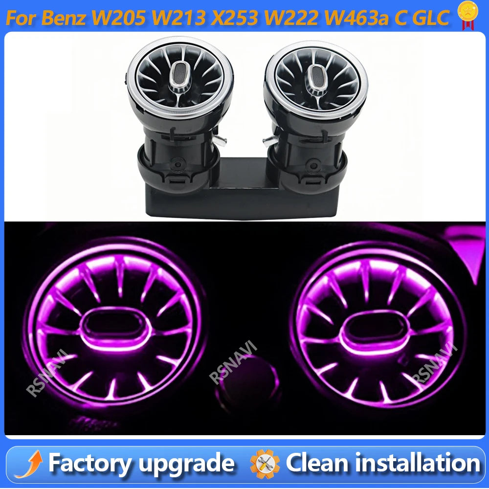 For Mercedes Benz W205 W213 X253 Colour Rear Air Vents W222