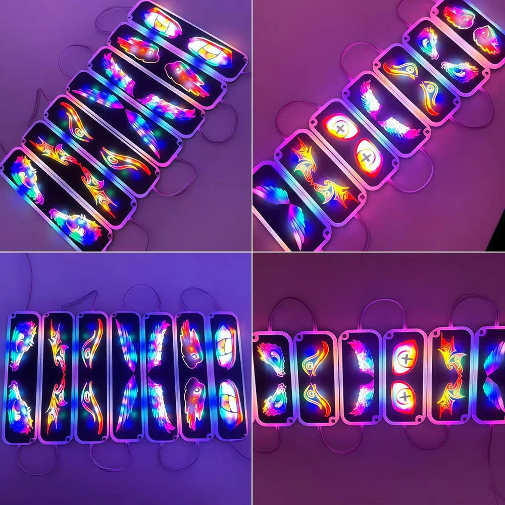 1PCS RGB Evil Eye Module Demon Strobe Warning Flashing