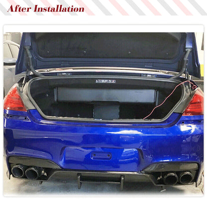 For BMW 6 Series F06 F12 Gloss Black Rear Bumper Diffuser