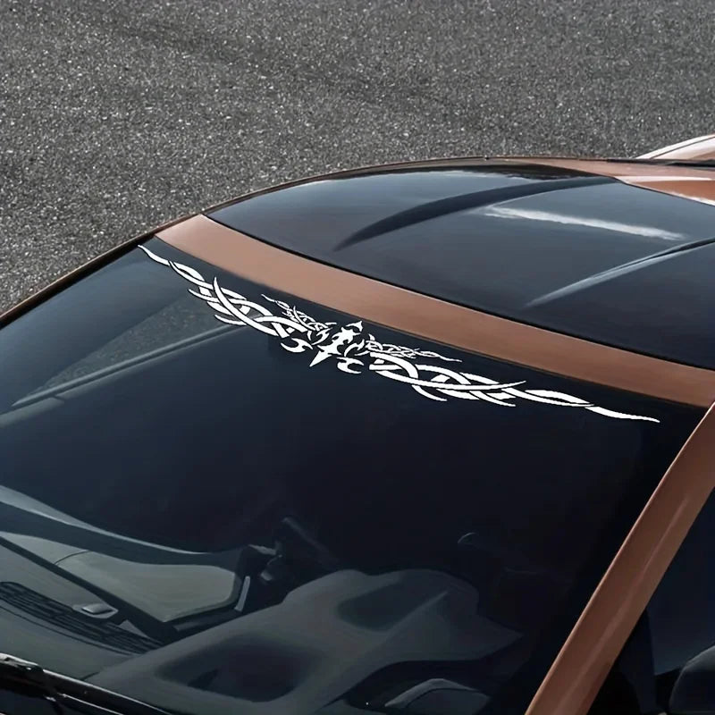 1PC Laser Reflective Wing Stripe Decal 98.5x11.8cm Vinyl Sticker
