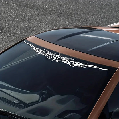 1PC Laser Reflective Wing Stripe Decal 98.5x11.8cm Vinyl Sticker