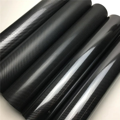 2D 3D 4D 5D 6D Glossy Carbon Fiber Vinyl