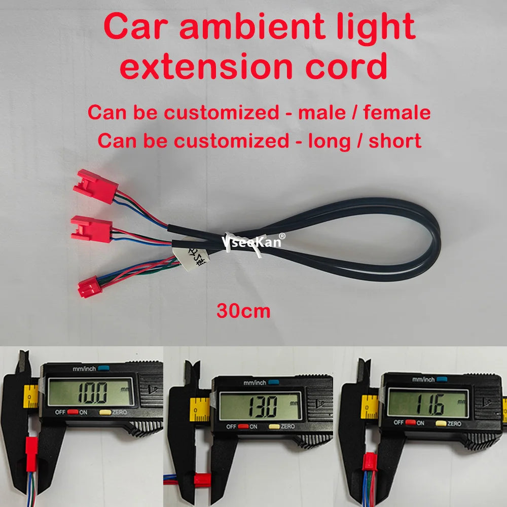 Ambient Lighting y-shaped Wire Horn Rings Control Box Strips