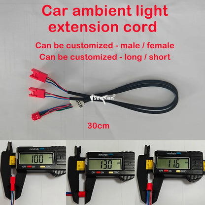 Ambient Lighting y-shaped Wire Horn Rings Control Box Strips