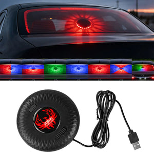 Rear Windshield Interior Ambient RGB 48SMD Flash Warning Remote