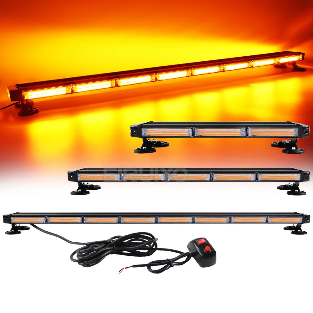 Cob Strobe Lightbar Roof Fireman Truck Warning Bar Emergency