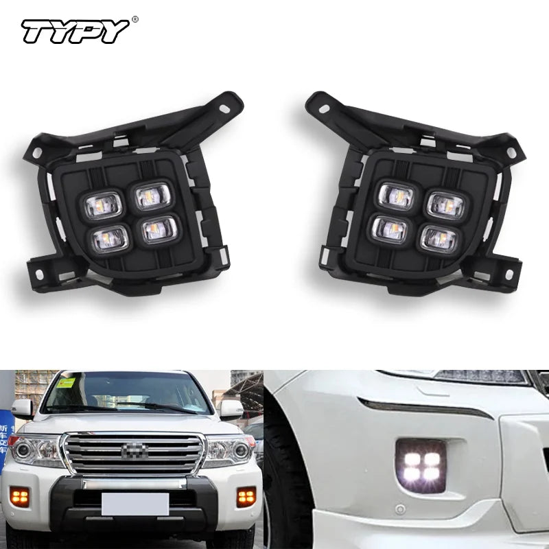 For Toyota Land Cruiser FJ200 LC200 Typy Front Bumper Fog