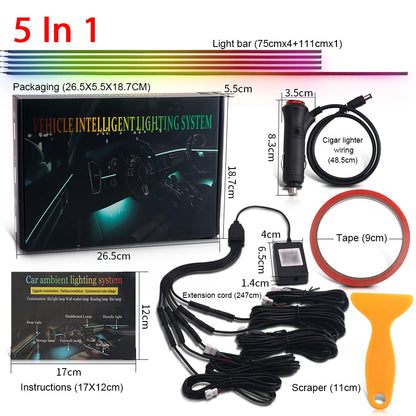In RGB 213 Color Symphony Ambient Lighting Acrylic Strip