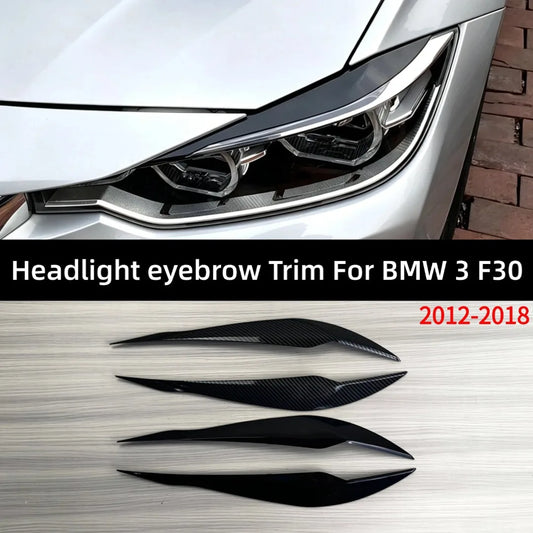For BMW 3 Series F30 F31 Front Headlight Eyebrow Eyelid Trim