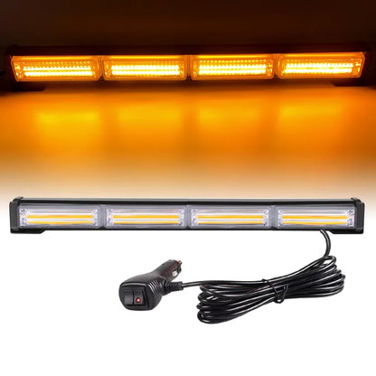 Cob Amber Signal Traffic Adviser Emergency Strobe Bar Yellow