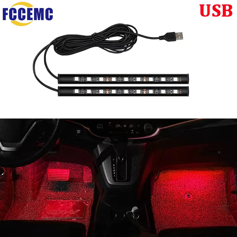 Ambient USB 5V Interior Foot Backlight Lighting Neon