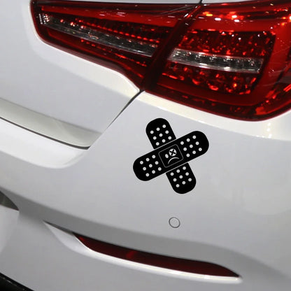 Sticker Funny Band Aid Window Decal Cross Hurt Stickers