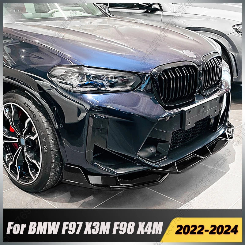 For BMW F97 X3M F98 X4M Lci 2022-2024 Front Lower Bumper Spoiler