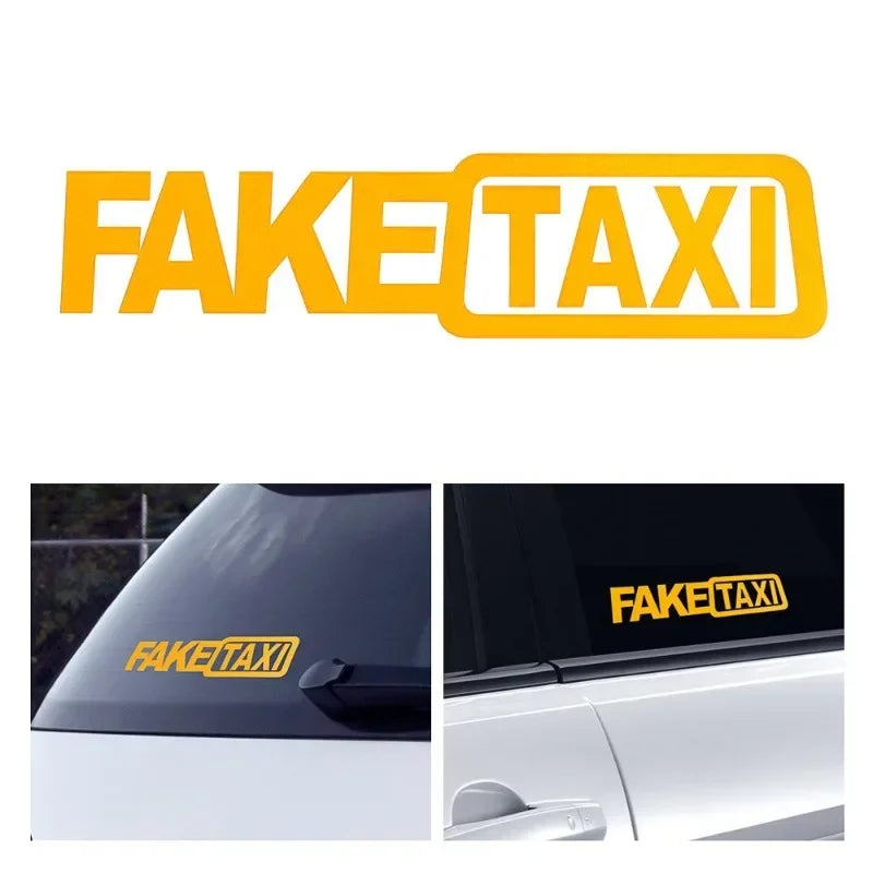 For Honda Toyota BMW Fake Taxi Reflective Sticker Window Van