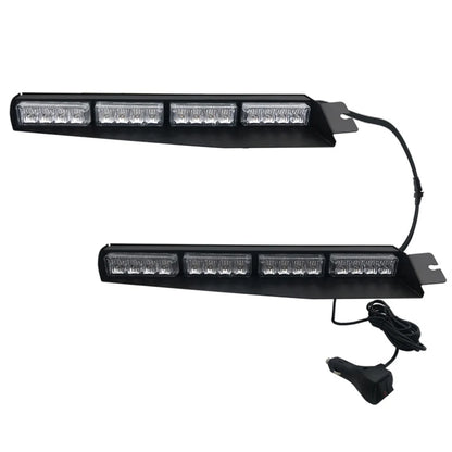 For Flash Lamp Windshield Bar 2PCS Visor Strobe Bars Front