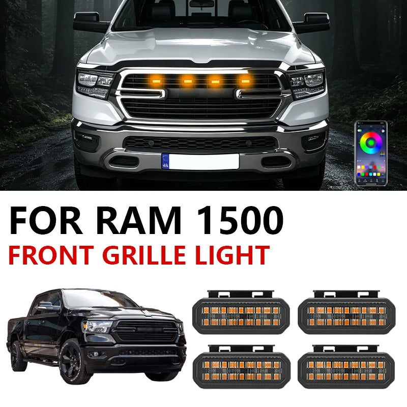 For Ram 1500 Specialized Center Grid Small Yellow Front Grille