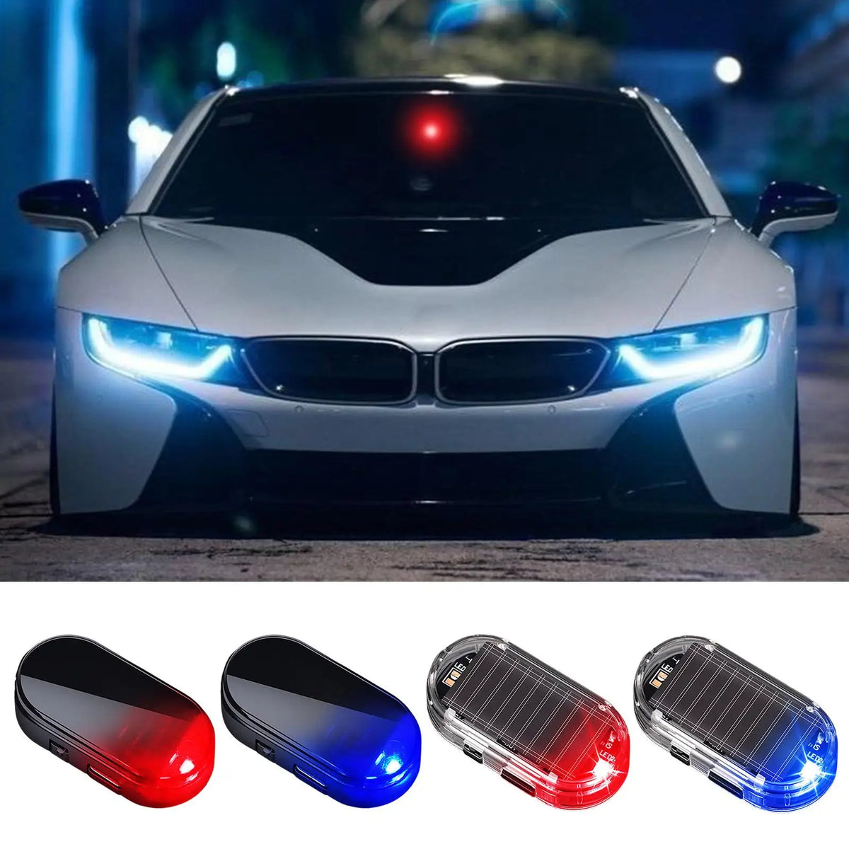Solar anti-theft Interior Warning Simulated Alarm Flashing