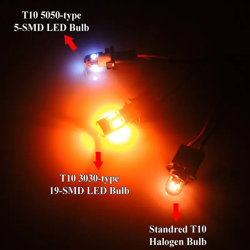 T10 168 194 2825 W5W 19SMD Bulb Amber Position
