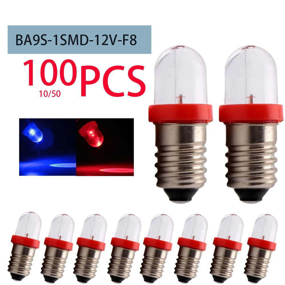 E10 Smd F8 Bulb White Clearance 12V Super Bright
