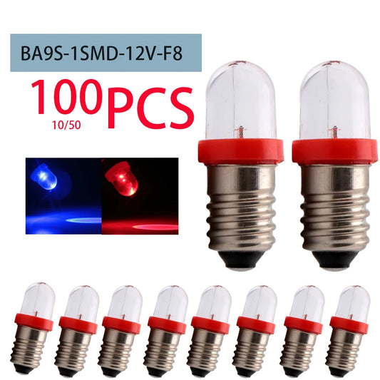 E10 Smd F8 Bulb White Clearance 12V Super Bright