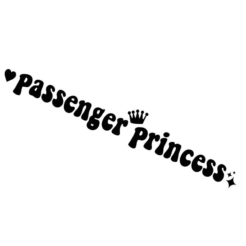 Sticker Passenger Princess Funny Creative Stickers Rearview