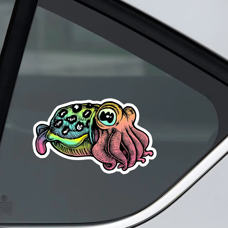 self-adhesive Decal Cuttlefish Sticker Waterproof Decors On