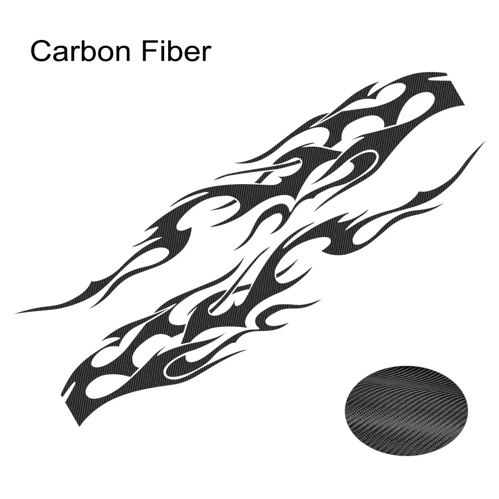 For All Pieces Vinyl Flame Pattern Sports Body Side Stickers Are