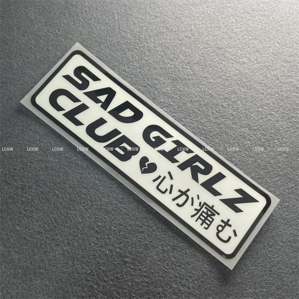 Slow Club Stickers Sad Girls Decal Motor Window Body