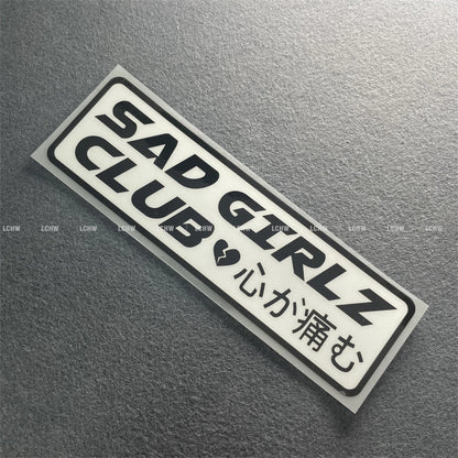 Slow Club Stickers Sad Girls Decal Motor Window Body