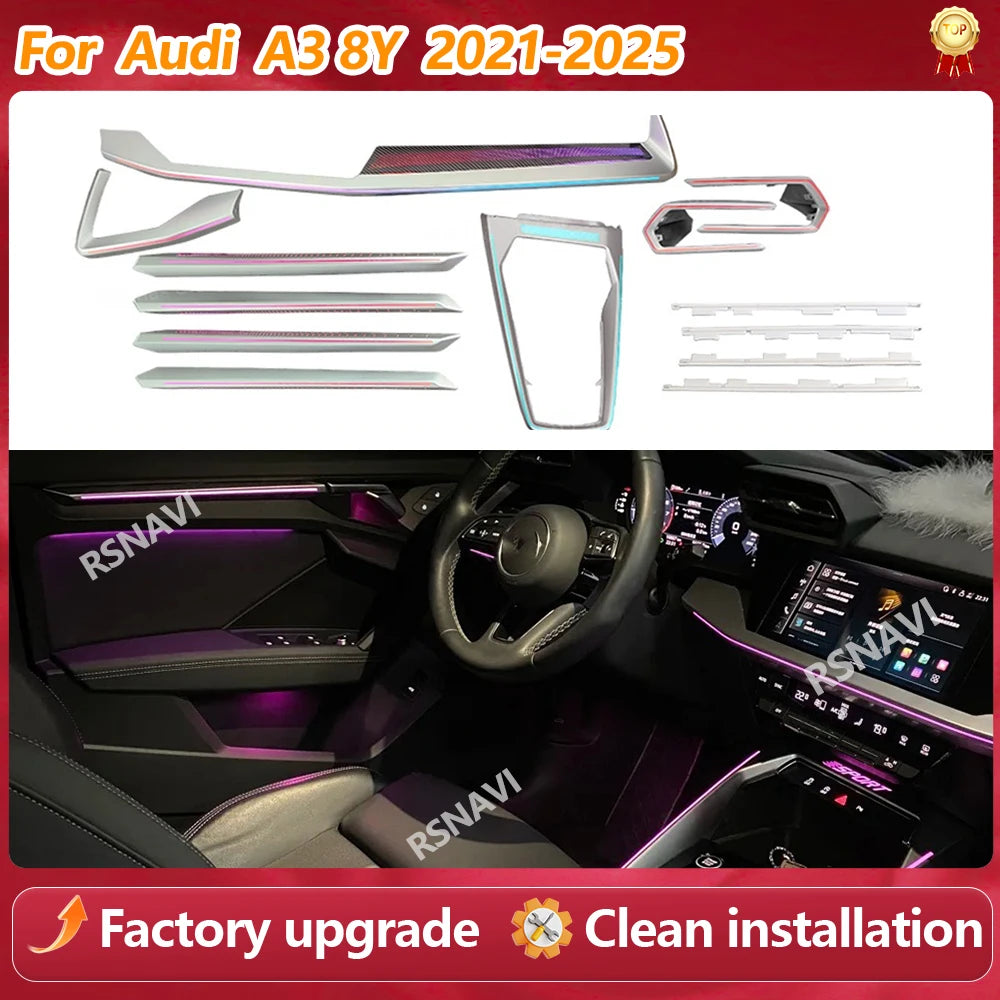 For Audi A3 8Y S3 RS3 Dynamic Active Ambient 2021-2025 Air Vent