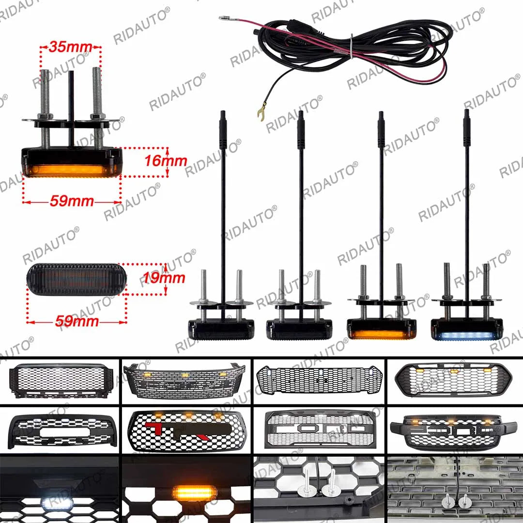 For Ranger F150 Hilux Tundra Tacoma Grille Transit Pickup Truck