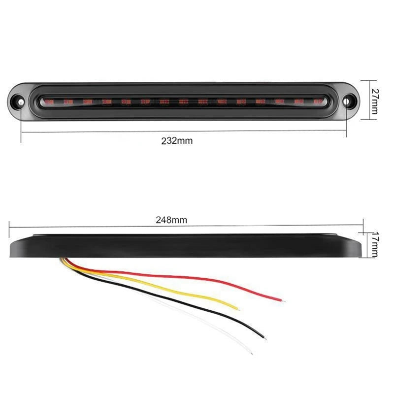 For Pickup Super 2PCS Sequential Strobe Trailer Tail Bar Truck