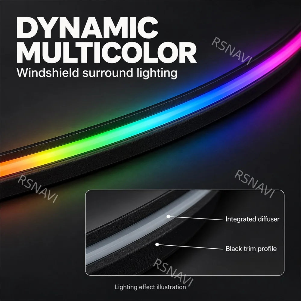 For Mercedes-Benz E-Class W213 2017-2023 Front Color Flow Dash