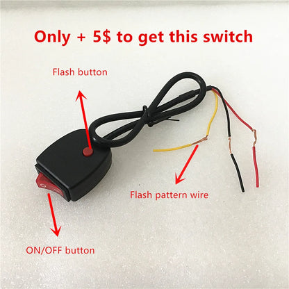 For Ambulance Fire 1PC 3W Strobe Grill Surface Mount Flash