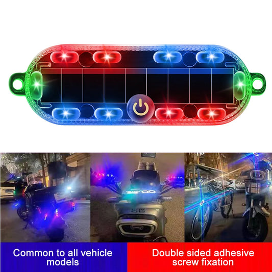 Warming Motorcycle Solar Powered Simulated Dummy Alarm Wireless