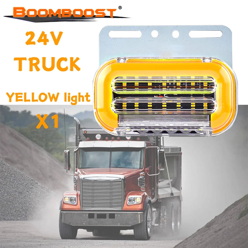 24V IP67 Waterproof Flowing Ground Side Super Bright Truck